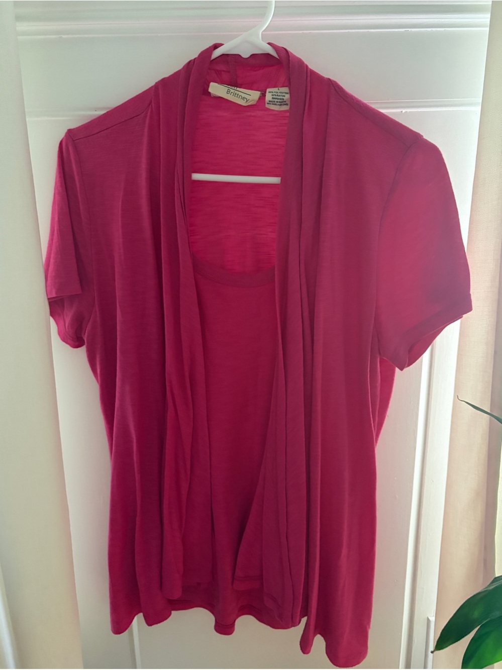 Allison Brittney Pink Blouse Size L